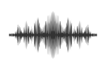 Voice soundwave, sound wave icon.