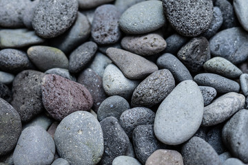 Grey stones and pebbles background