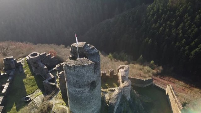Winneburg Ruine bei Cochem, Moseltal, Rheinland-Pfalz, Deutschland