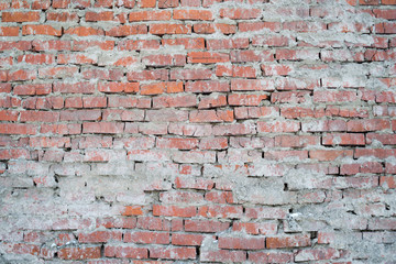 The texture of the brickwork from the old red brick.