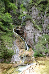 Fototapeta na wymiar Waterfall at the Ötschergräben in Austria