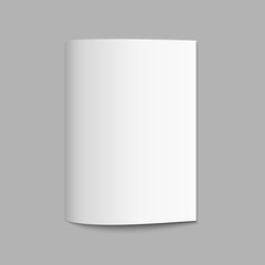 Realistic Blank white magazine