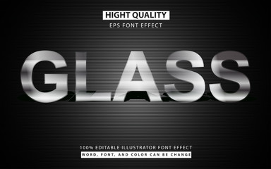 Transparent glass text effect style design concept with editable for change color, font and word. Can use for element book cover, poster, flyer, advertising, greeting card