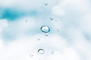 Water drops isolated on empty space, background