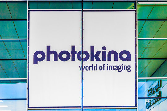 PHOTOKINA, COLOGNE - SEPTEMBER 19, 2014: symbol of Photokina in Cologne, Germany.