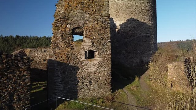 Winneburg Ruine bei Cochem, Moseltal, Rheinland-Pfalz, Deutschland