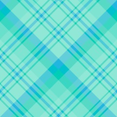 Seamless pattern in wonderful blue and mint green colors for plaid, fabric, textile, clothes, tablecloth and other things. Vector image. 2