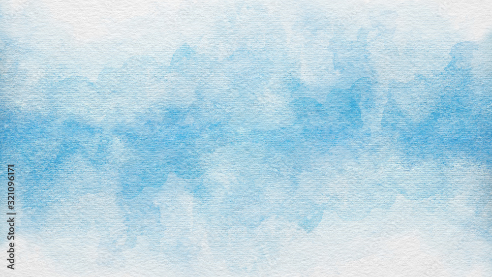Aufkleber blue azure turquoise abstract watercolor background for textures backgrounds and web banners design