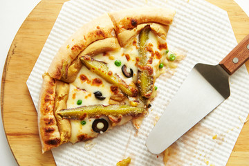 Sweet potato and olive pizza 