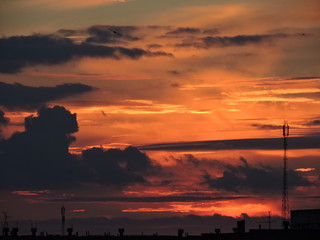 Naklejka premium sunset