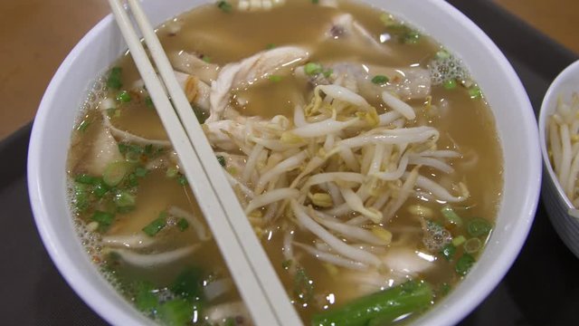 vietnamese chicken noodle soup - pho ga