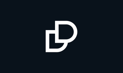 Minimalist line art letter DD logo. This logo icon incorporate with letter D and D in the creative way.