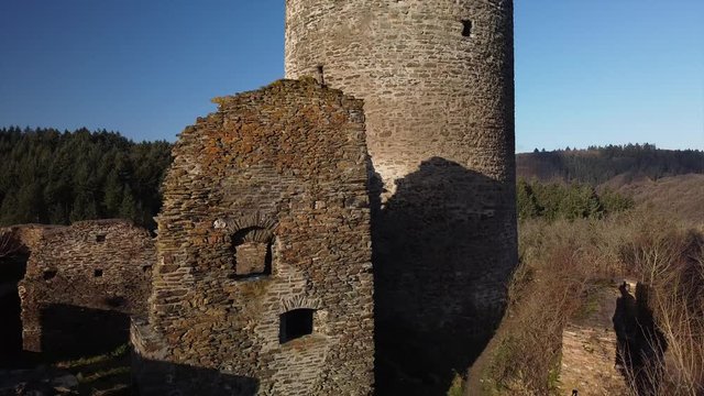 Winneburg Ruine bei Cochem, Moseltal, Rheinland-Pfalz, Deutschland