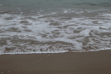 Waves, sand, ocean, water in galicia