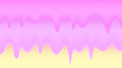 Pink melting ice cream , background , vector illustration