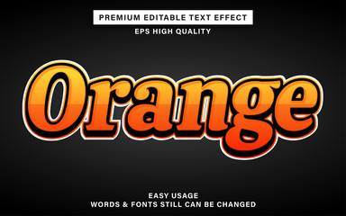 Orange style text effect