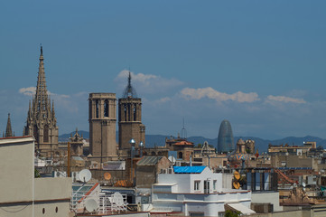 View of Barcelona Rooftops