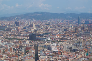 View of Barcelona from above