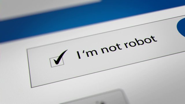 Mouse Cursor Clicking CAPTCHA "I'm not robot" Checkbox, For challenge&ndash;response Test Service ( Determine Whether or Not the User is Human)