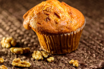 Fresh Banana Nut Muffin for Breakfast