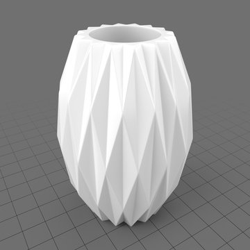 Geometric patterned vase