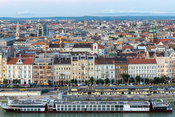Obraz premium Budapest, Hungary sunset view