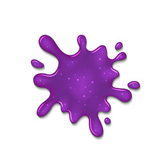 Ink blot splatter isolated