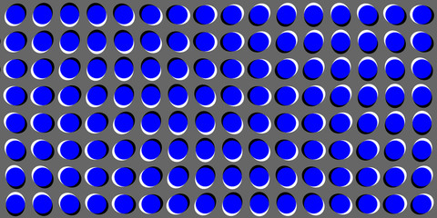 Fototapeta na wymiar Anomalous motion illusion