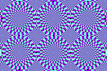 Anomalous rotation motion illusion