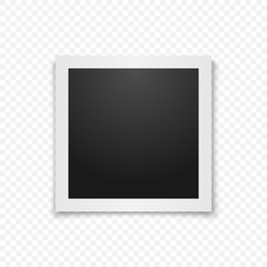 Realistic vector photo frame.
