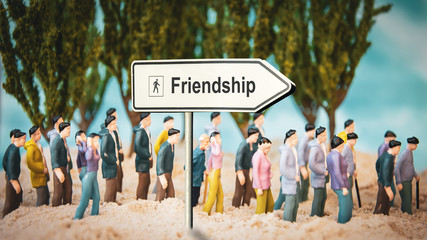 Street Sign to Friendship