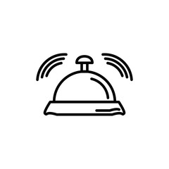 bell and christmas bells icon design vector logo template EPS 10