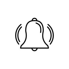 bell and christmas bells icon design vector logo template EPS 10