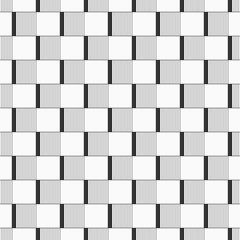 Seamless geometric square vector pattern. Checkered background. Vertical lines. Striped rectangles. Simple grid structure. Linear rectangular lattice with filled shapes.