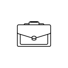 brief bag, family line icon on white background