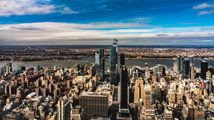 Panorami di Manhattan ripresi dall'Empire State Bulding in New York 