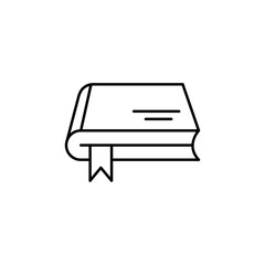book, family line icon on white background