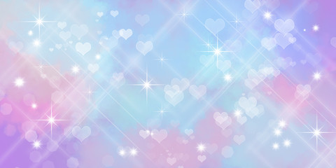 blue pink  background, abstract light background, yellow,shining lights, stars, sparkling glittering Valentines day,romantic backdground