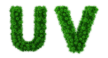 Fototapeta premium word made of Bacteria, word made of Virus, bacteria font, virus font, 3d alphabet, 3d bacteria, alphabet made of Bacteria, alphabet made of virus