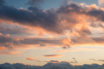 Clouds during the sunset - natural background