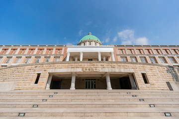 Fototapeta na wymiar Exterior view of the AI Library of Asia University