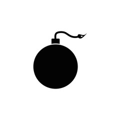 bomb icon design vector logo template EPS 10