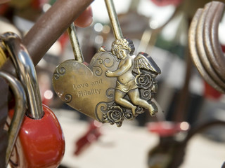 The castle of love and fidelity is a tradition after marriage