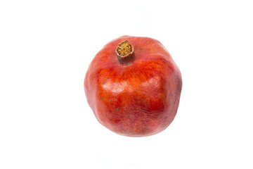 Red Garnet fruit on white. Isolated object for design layouts