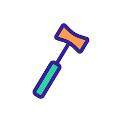 Hammer Doctor icon vector. Thin line sign. Isolated contour symbol illustration