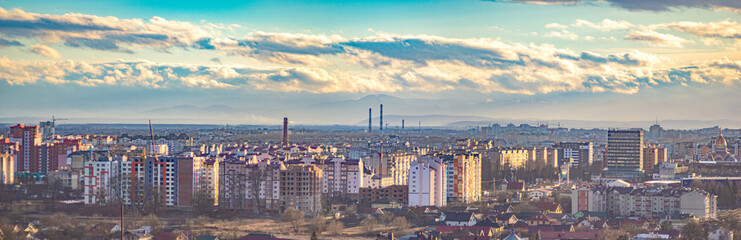 Panorama of the Ukrainian city