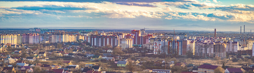 Panorama of the Ukrainian city