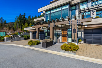 Garage door in Vancouver, Canada.