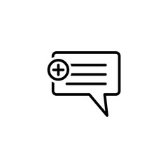 bubble speech icon design vector logo template EPS 10