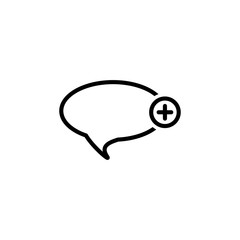 Fototapeta premium bubble speech icon design vector logo template EPS 10